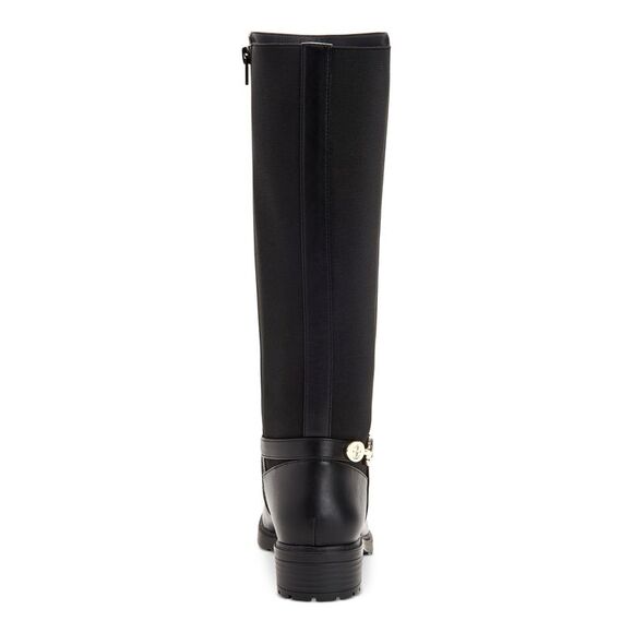GIANI BERNINI Womens Black Barnibee Round Toe Block Heel Riding Boot 5.5 M - Picture 2 of 4